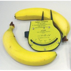 Banana Caliper - from 7/8” to 2 inches (steps by 1/32”)